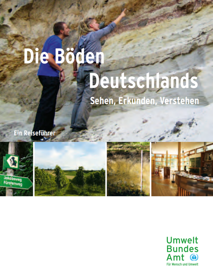 Das Bild zeigt das Titelbild des Reiseführers »Die Böden Deutschlands«