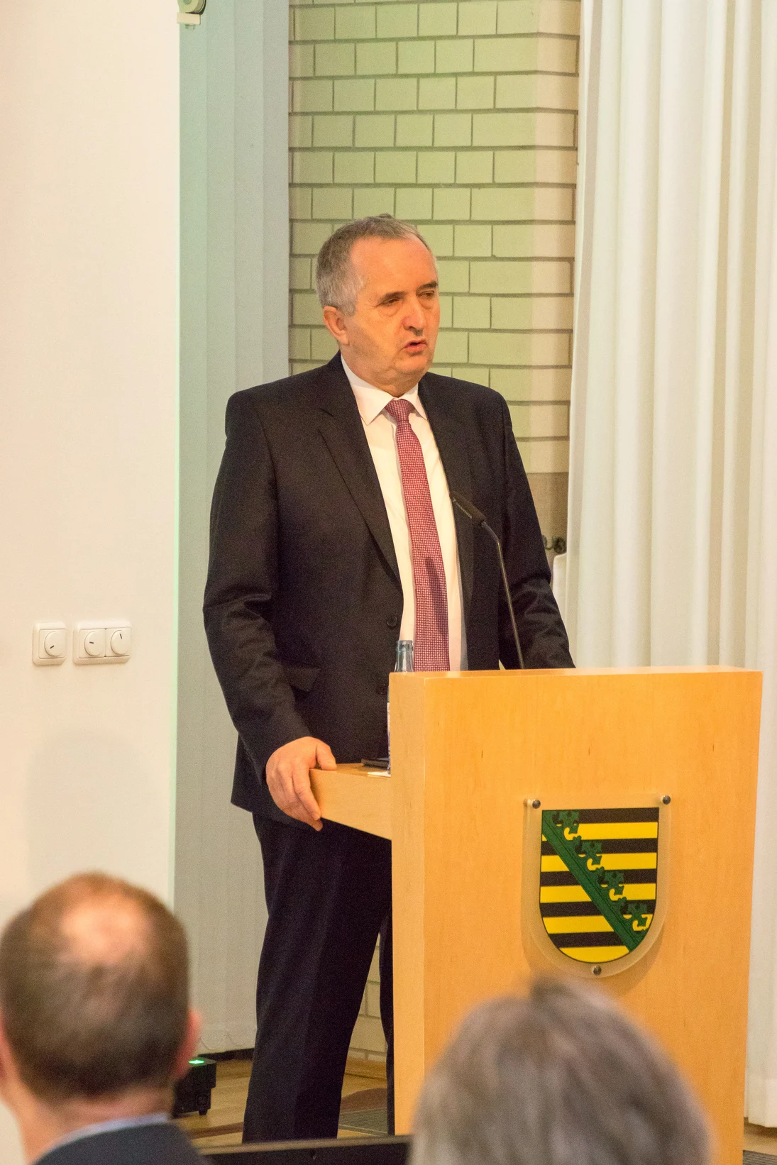 Staatsminister Thomas Schmidt eröffnet die Festveranstaltung zum Boden des Jahres 2019.