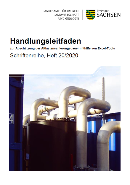 Es ist das Deckblatt des Handlungsleitfadens zu sehen.