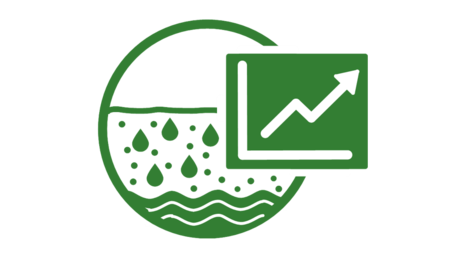 Das Bild zeigt ein Piktogramm zur Sickerwasserprognose.