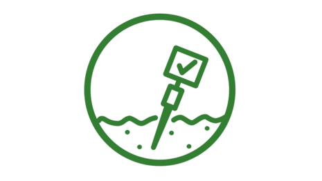 Das Bild zeigt ein Piktogramm zur Überwachung.