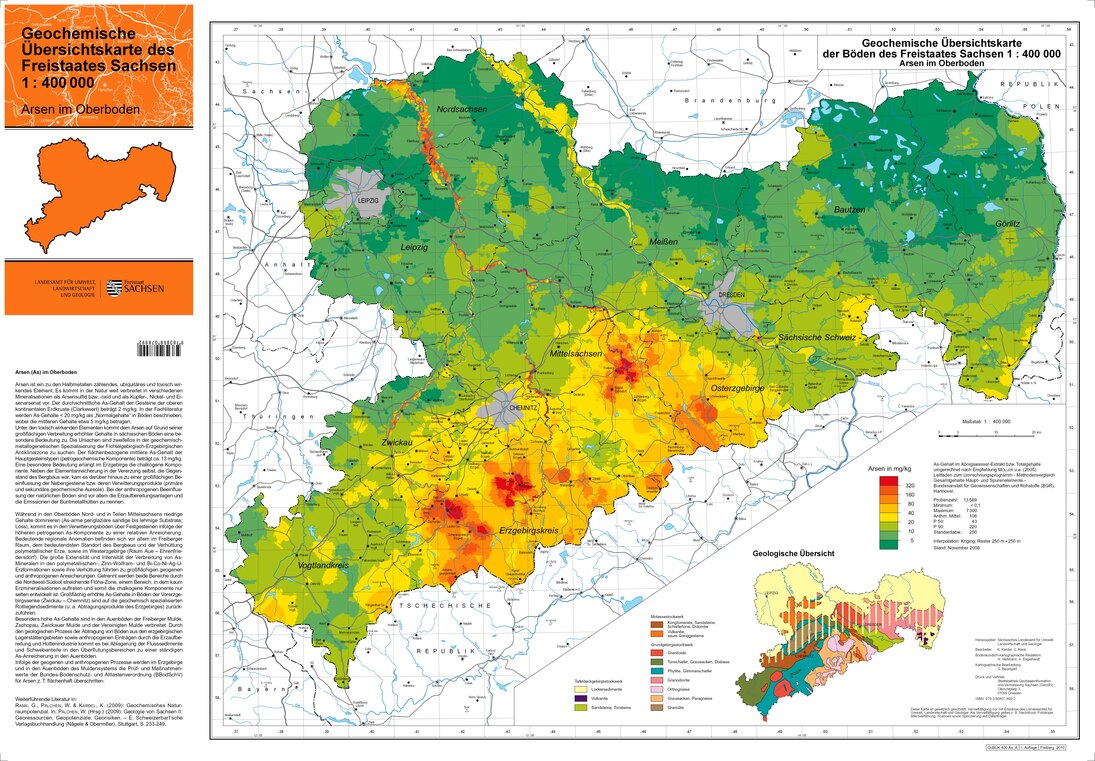 Geochemische Übersichtskarte Arsen