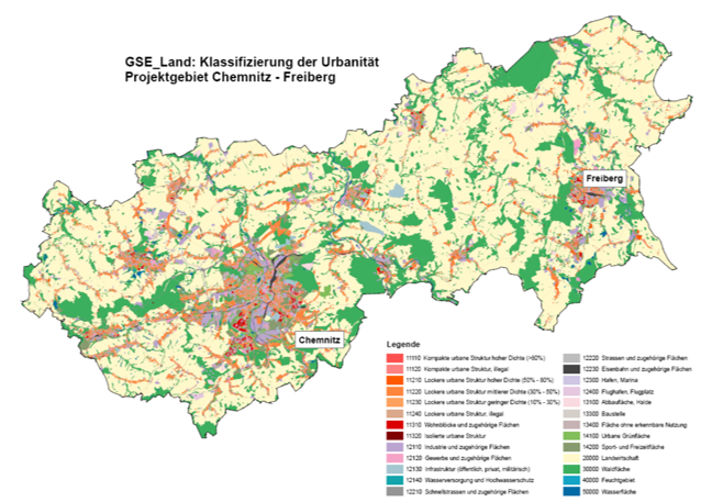 Das Bild zeigt eine Übersichtskarte von Sachsen.